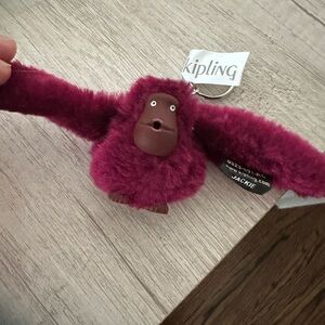 Kipling Purple Monkey Key and Card Holder